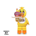 Miniatyrbillede 2 af 5: 8 stk./sæt Five Nights At Freddy's Minifigurer Freddy Foxy Bygning