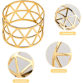 Miniatyrbillede 4 af 5: Hulede Servietringe, Guld Servietringe Sæt, Delikate Servietringe I Bulk Til Bryllup Fødselsdagsfest Banket Dekoration Gold 24pcs