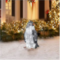 Miniatyrbillede 3 af 5: 3 stk. Lysende Pingvin Juledekoration PVC Pingvin Juledekorationer Med LED Mini Lys Large