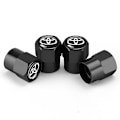 Miniatyrbillede 1 af 2: Passer til Toyota Camry Corolla Ralink New Highlander Rav4 Reiz Ventilhætte Dækventilhætte (sort [2