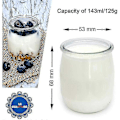 Miniatyrbild 3 av 4: Set med 12 glasburkar för yoghurt med läckagesäkra lock, tillverkade i Frankrike för yoghurtmaskiner, multikokare och matberedare (Thermomix, Seb, etc.) 143 ml / 1