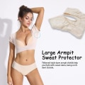 Miniatyrbillede 4 af 5: Underarms svedvest, åndbar svedbeskyttelsesundertøjsvest, vaskbare armhulebeskyttere, vaskbare armhulebeskyttere White XL