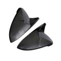 Miniatyrbillede 2 af 5: Til Golf Mk7 Mk7.5 Gtd R Bakspejldæksel Bullhorn Konvertering Universal Bright Black Bright black