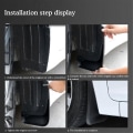 Miniatyrbilde 5 av 5: Bil Mudflaps For Ioniq 6 2023 2024 Ioniq6 Sprutbeskyttere Mud Flaps Sprutskjermer Foran Bak Hjul Black