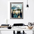 Miniatyrbild 3 av 5: Misty Mountain Forest Diamantkonstset, Abstrakt diamantkonst för vuxna