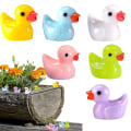 Miniatyrbild 2 av 5: 100 st Tiny Ducks Set Dekoration Realistisk Form Hållbar Harts Förtjusande ankor till jul födelsedagsfest Barnens dag