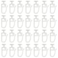 Miniatyrbild 1 av 5: 200-pack gardinglidare med 8,3 mm huvud vikbara glider gardin skena spår glider krokar för Curtai Y