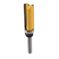 Miniatyrbillede 3 af 5: 4 stk. Flush Trim Fræser Bits Top Bearing Fræser Bit 1/4 Tommer Skaft Lige Mønster Skabelon Fræser
