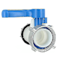 Miniatyrbilde 4 av 5: Butterflyventil med aluminiumsflytemutter for 1000 liters Ibc-tank, S75x6-mutter og S60x6-uttak
