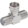 Miniatyrbilde 3 av 5: Koaksialkabelsplitter, TV-splitter 2 inn 1 ut 2-pakning F Type Rg6 Hann til 2 F Hunn 3-veis Kabelsplitter