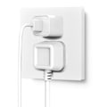 Pikkukuva 4 / 4: Monitoiminen UK 13A seinäpistorasia painonappikytkimellä, 2.1A kaksois-USB-latausportit, kolmi- ja kaksireikäinen seinäpistorasia