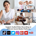 Miniatyrbillede 4 af 5: 2024 Professionel Trådløs Lavalier Mikrofon 2-pak Noise Canceling Krystalklar Optagelse med USB-C til iPhone 15 Pro Max, iPad, Android, Live St