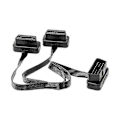 Miniatyrbillede 1 af 5: Anvendelig til Forlænger Dobbelt Konnektor Y Splitter Obd Obd2 16pin Han til Hun Forbindelse Flad+tynd