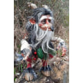 Miniatyrbillede 1 af 3: Have Big Goblin Håndlavet Harpiks Dekorativ Skulptur Havenisse Havedekoration