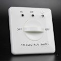 Miniatyrbild 3 av 3: Switcheroo Luftkonditioneringsomkopplare Vred Kontrollpanel Rör Fläktkontroller Fläktkonvektor Kontrollbrytare