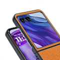 Miniatyrbillede 4 af 4: Ultratyndt, enkelt telefoncover i læder Green For Motorola Razr 50 Ultra