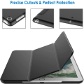 Miniatyrbillede 3 af 5: Heytea Etui til iPad (9,7-tommer, 2018/2017 Model, 6./5. Generation), Smart Cover Auto Vågn/Sov, Sort