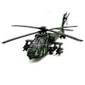 Miniatyrbillede 3 af 4: Legetøjsfly Legering Flymodel Simulering Apache Helikopter Jager