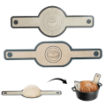 Miniatyrbillede 2 af 5: 2 stk Dejbagemåtte Varmebestandig non-stick silikone brødslyngemåtte Genanvendelig brødmåtte til hjemmekøkken