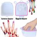 Miniatyrbillede 3 af 5: 2 Pak Neglebløds Skål Neglebløds Skål Akryl Gel Polish Remover Neglekunst Spa Værktøj Til Manicure