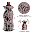 Miniatyrbillede 1 af 4: 1 til 10 burlap vinposer Blind vinsmagning,vinposer Bryllupsbordnumre,vinsmagningsposer,fest