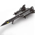 Miniatyrbillede 2 af 6: WW2 Militær Model SR-71 Blackbird Rekognosceringsfly Byggeklodser Brikker Legetøj Gaver