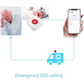 Miniatyrbilde 2 av 5: Trådløs Fjernkontroll Ringeknapp Sos/panikk-knapp Ambulansepersonsøker For Seng/stol/gulvmatte Fallalarm Pasient Eldre