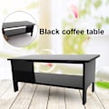 Miniatyrbillede 4 af 5: Sofa Bord Model Bred Anvendelse Yndig Akryl Dukkehus Sort Sofabord Til Ornament