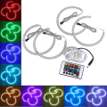 Miniatyrbild 3 av 4: Angel Eyes Set Scheinwerfer Rgb Standlicht Ringe Halo Ring Fuer E36 E38 E39 E46 3 5 7 Series Reihe