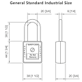 Miniatyrbillede 4 af 4: 5 stk. sæt Lockout Tagout lås Sikre hængelåse til Lock Out Tag Out stationer og enheder