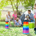 Miniatyrbild 2 av 6: Uppgraderad Fällbar Pall Förtjockad, Bärbar Hopfällbar Pall Utdragbar Pall för Fiske, Vandringsturer, Grillning, Fester, Utomhusaktiviteter