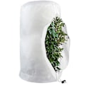 Miniatyrbillede 1 af 5: Frostsikringsposer til planter, genanvendeligt dække med snøre, havefleeceposer til vinter White S-60x80cm