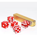 Pikkukuva 1 / 5: Aaa-luokan 19 mm:n Pro Vegas -kasinotyyliset craps-nopat, 5 kpl, veitsenterävät reunat ja vastaavat sarjanumerot roolipeleihin, noppien pinoamiseen, Yahtzee-noppapeleihin editor Set of 5 Dice