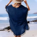 Miniatyrbilde 4 av 5: Strandkleid Damen Strandkleid Boho Strandtunika Strandurlaub Badeanzug