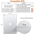 Miniatyrbild 2 av 5: Case for New iPad 9th/8th/7th Gen (2021/2020/2019), Soft TPU Transparent Frosted Back Protective Cover Slim Shell Protection
