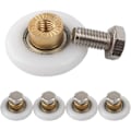 Miniatyrbilde 4 av 5: Dusjdorrulle, Rulle Caster Hjul For Dusjdorr Skyve Ruller Dør Rulle Erstatningshjul 4stk (20mm)