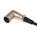Miniatyrbilde 5 av 5: 90 Graders Vinklet 3-Pols XLR Hane Til Hunn Lydkabel 0,2m For Mikrofon Mixer