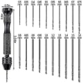 Miniatyrbild 1 av 5: 21-delars Stiftstädset Inkluderar Handborr Stiftstäd Och 20 Mini Twist Borr (0,3-1,6mm) [Fri Frakt]