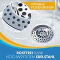 Miniatyrbild 5 av 5: Avloppsfilter i rostfritt stål - Högkvalitativt diskbänksfilter (2-pack)