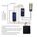 Miniatyrbild 3 av 5: Automatiskt Bevattningssystem Självbevattning DIY Kit Trädgård Växthus Blomma Vattenpump Jordfuktighetssensor Relämodul