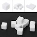 Miniatyrbilde 3 av 5: 10 stk. D6 Terninger 12mm Terning Seks Sidige Bordspill Terninger Blank For Rollespill Leker