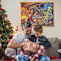 Miniatyrbillede 5 af 5: Puzzle julekalender 2023, 1008 puslespilsbrikker 24 dages jule nedtællings julekalendere 1