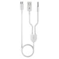 Miniatyrbillede 1 af 3: 2-i-1 Type-C Bilstereo-kabel 1 Del 2 Type C til USB A 3,5 mm Aux-kabel