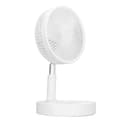 Sammenklappelig skrivebordsventilator, udtrækkelig skrivebordsventilator med højdejustering USB-genopladelig til kontorbrug (3600mAh)