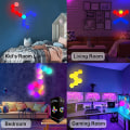 Miniatyrbillede 4 af 5: Hexagon Lys Med Fjernbetjening, Smart Led Væglampe Paneller Berøringsfølsom Rgb Stemningsbelysning