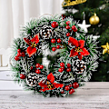 Miniatyrbild 2 av 3: Julgransprydnader 2023 Rea och Utförsäljning Nya Juldekorationer Trä Lysande Julgranshänge Ornament