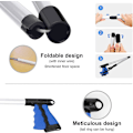 Miniatyrbillede 3 af 5: Griffer, 82cm Foldbar Gripper Lavet Af Aluminium Med Roterende Gummi Mixer, Gribende Tang Til Seniorer Foldbar Lang Arm Forlænger Til Affald/Kast P
