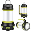 Miniatyrbillede 1 af 5: Led Camping Licht, Camping Laterne Usb Wiederaufladbare Dimmbar Ip68 Wasserdichte Multifunktions-camping Taschenlampe Tragbare Hngende Magnet Power Ba