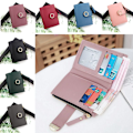 Miniatyrbillede 5 af 10: Kvinde Kort Tegnebog Dame Clutch Taske ROSE RED Rose red