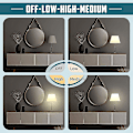 Miniatyrbild 3 av 5: Touch Lamp Switch 2-pack, touch Lamp Control Module för dimbara LED, glödlampor, lampbrytare ersättning K